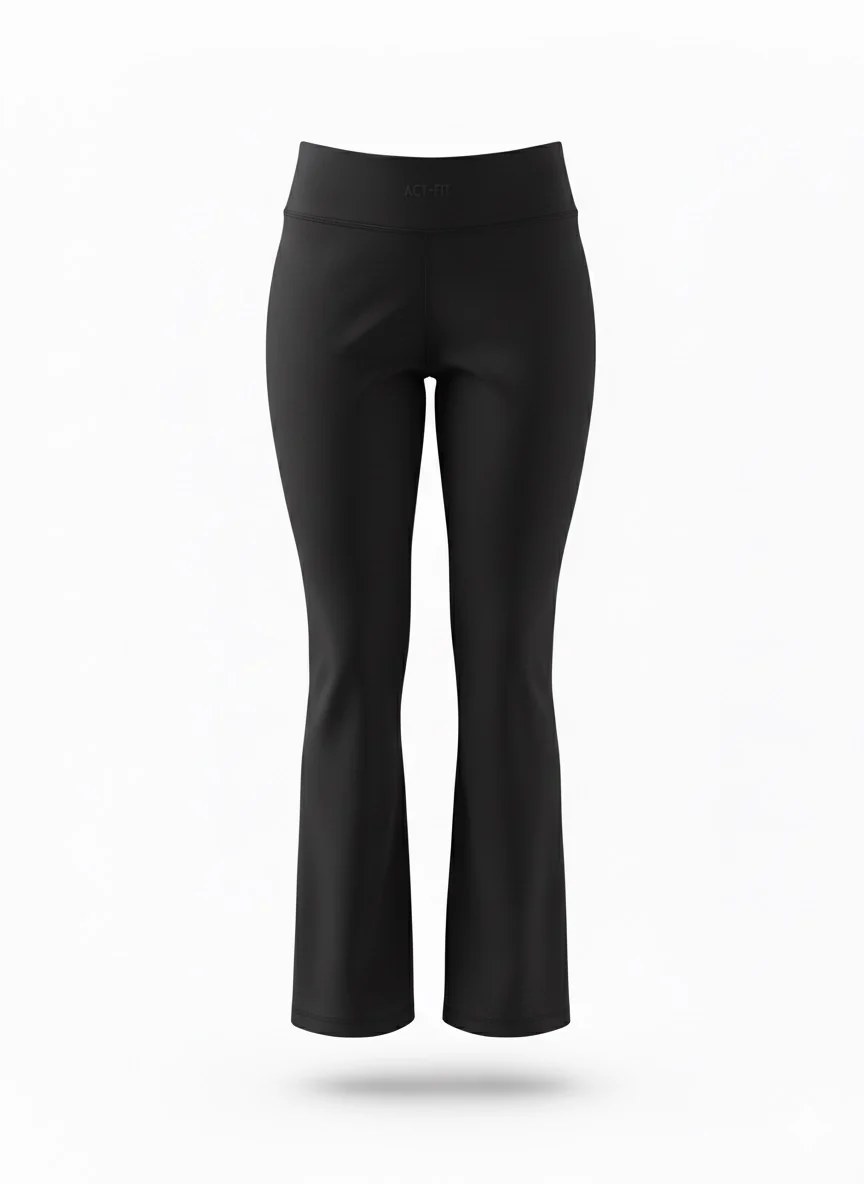 The Sculpt Edit- Flared Yoga Pants  Black