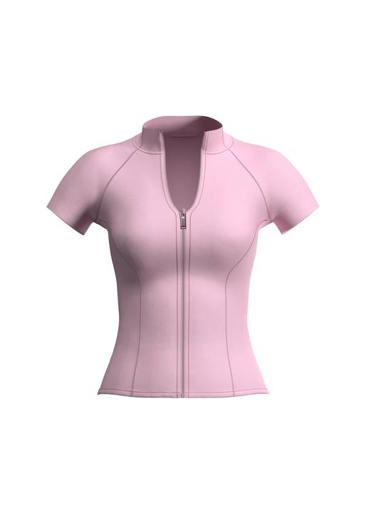 The Sculpt Edit - Powder Pink Short Sleeves