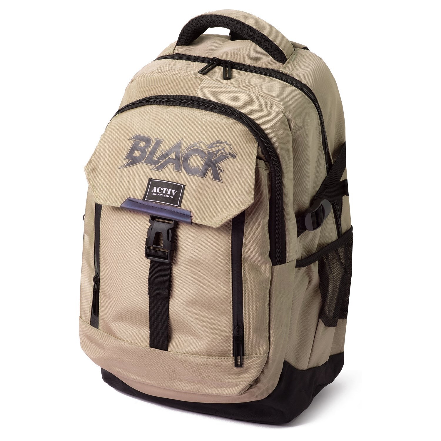 Black Horse Backpack - Beige