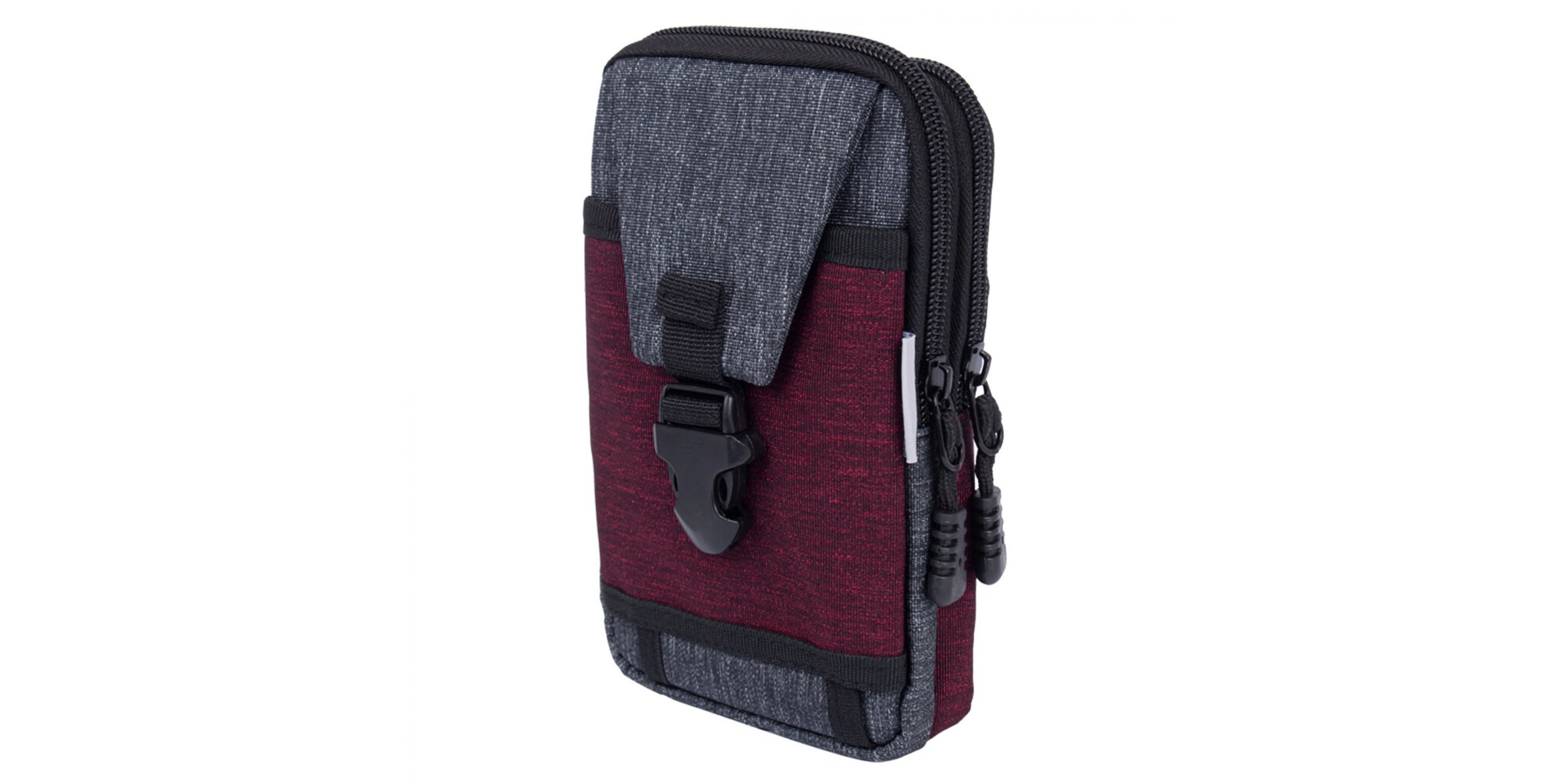 Mini Crossbody Bag - Grey X Burgundy