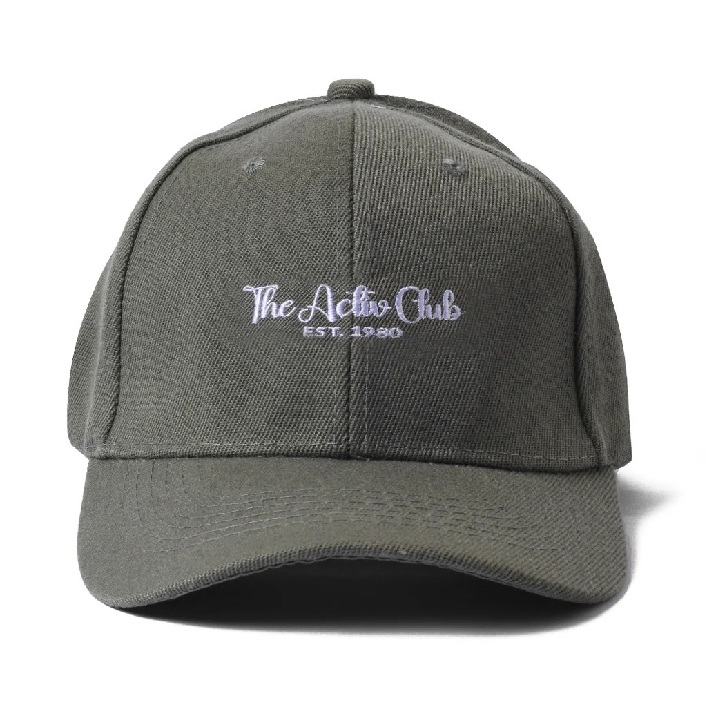 The Activ Club Embroidered Cap with adjustable strap - Grey