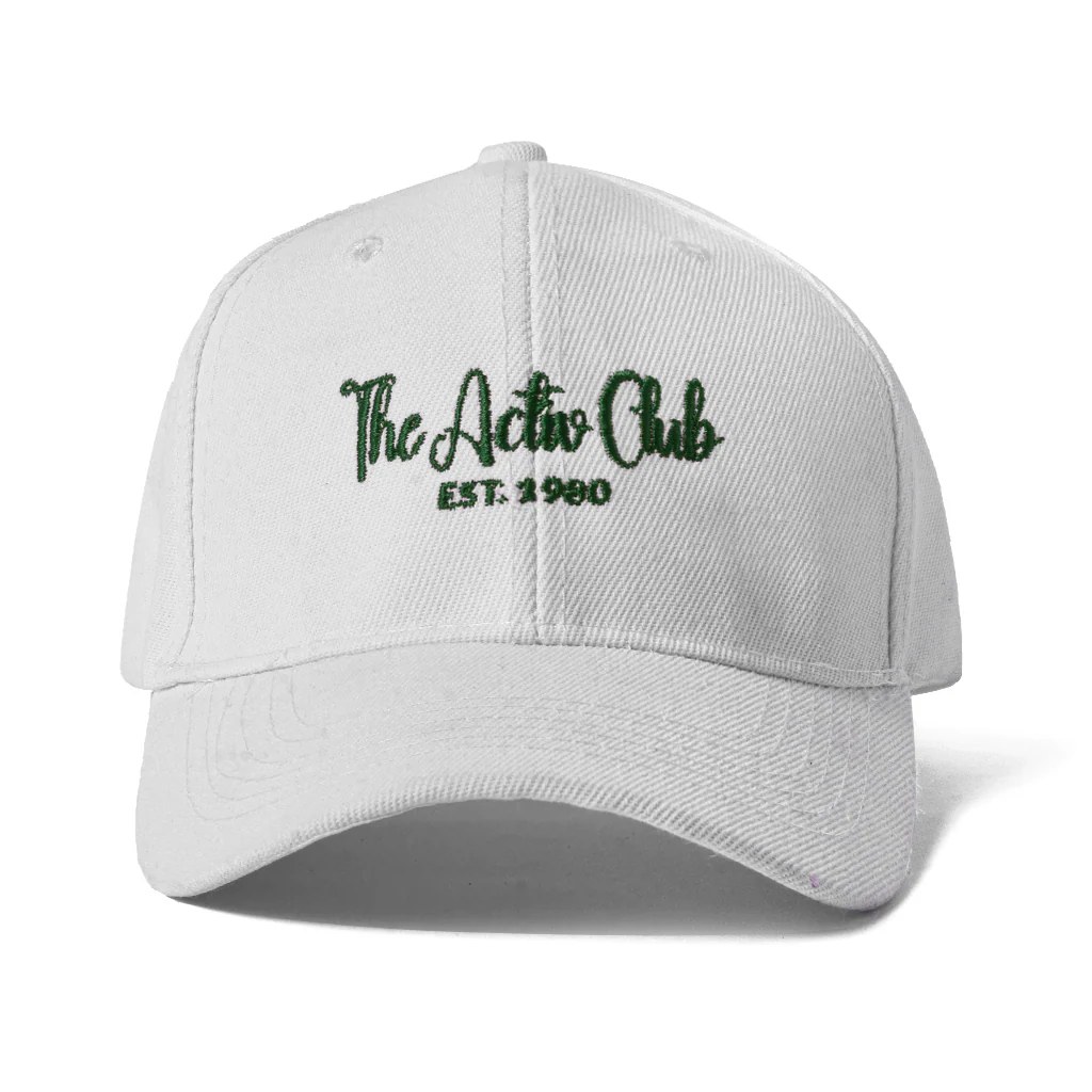 The Activ Club Cap with adjustable strap - White