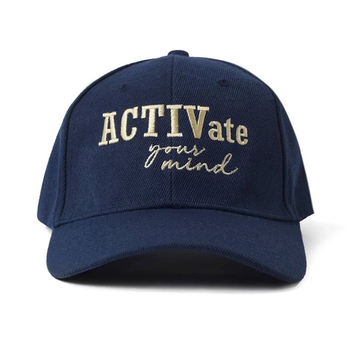 Activate your mind Cap with adjustable strap - Navy Blue