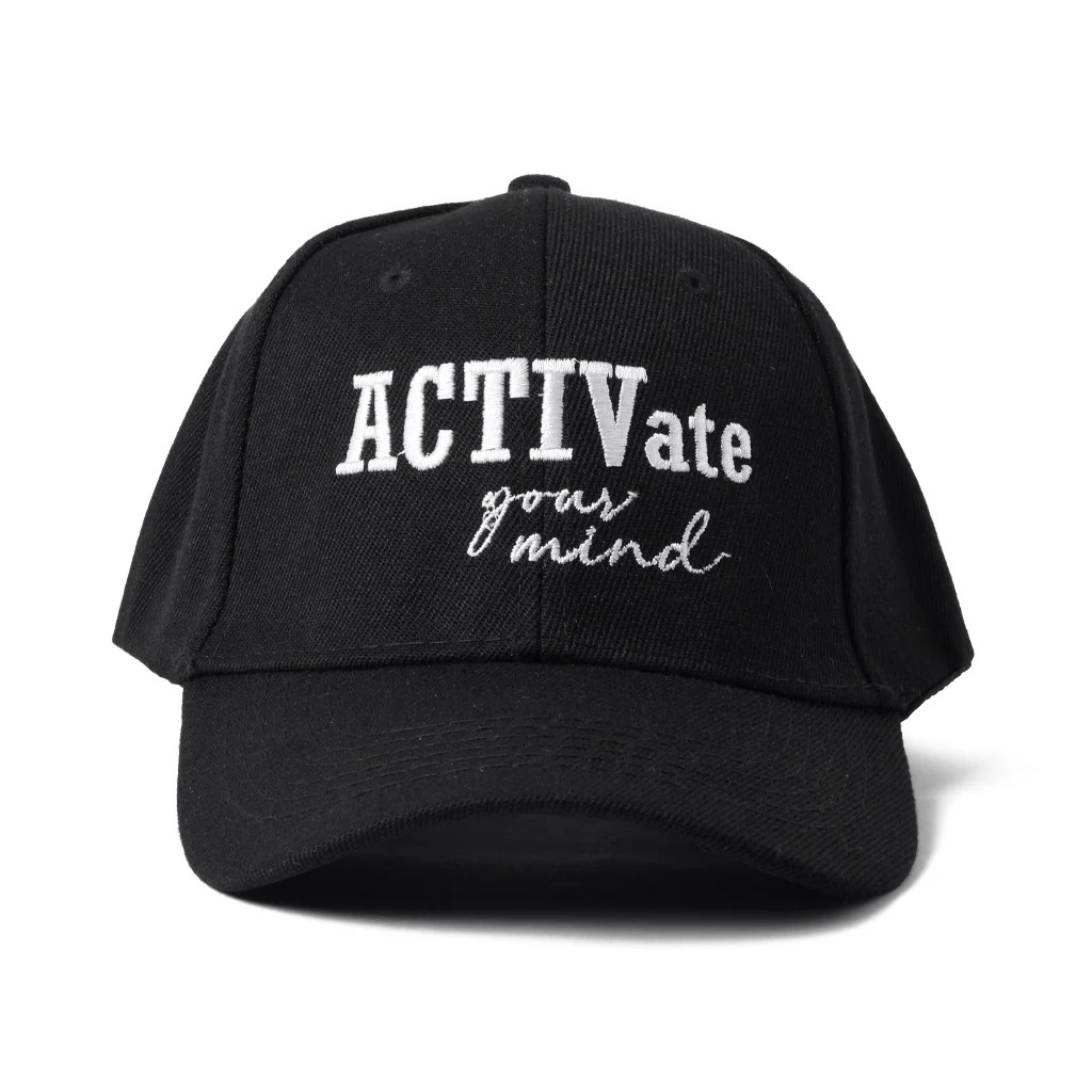 Activate your mind Cap with adjustable strap - Black
