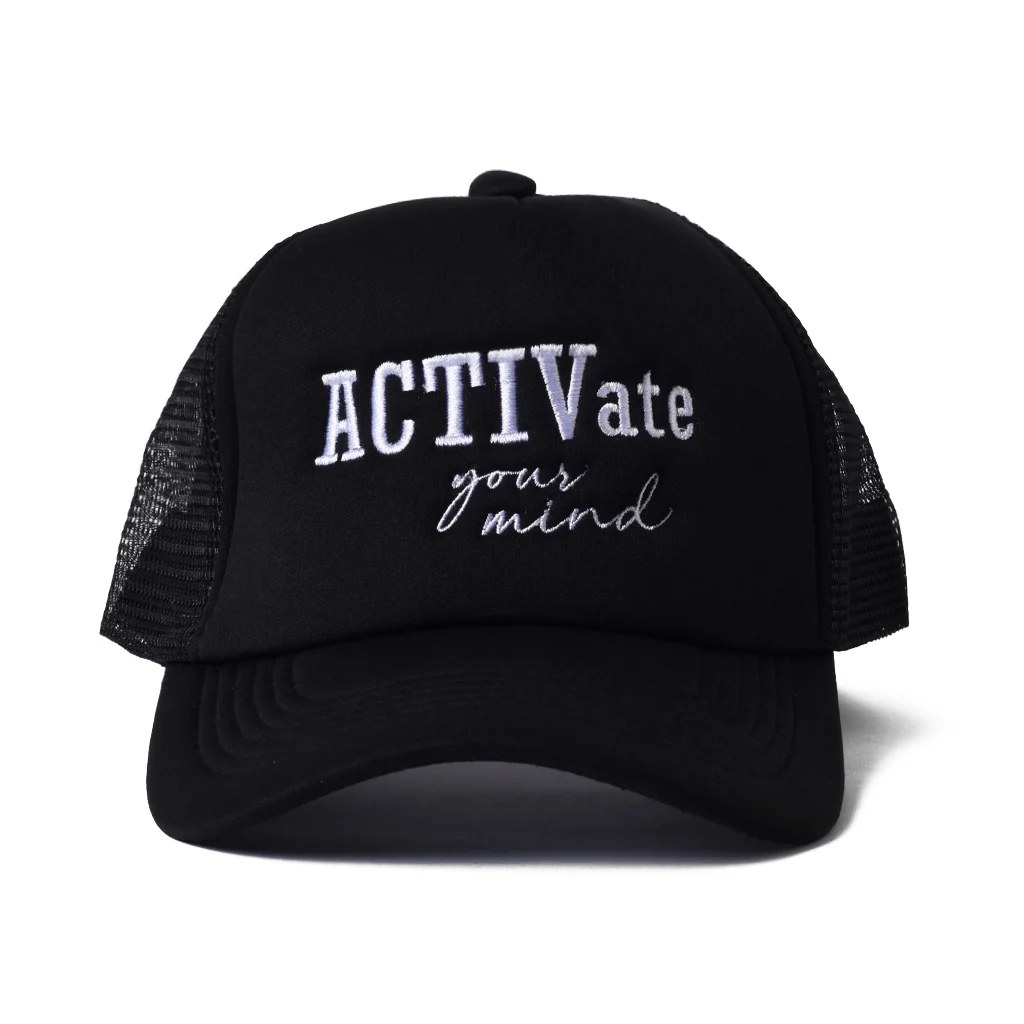 Activate your mind Cap with adjustable strap - Black