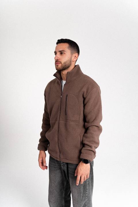 Act - Polar Fleece Jacket-Brown
