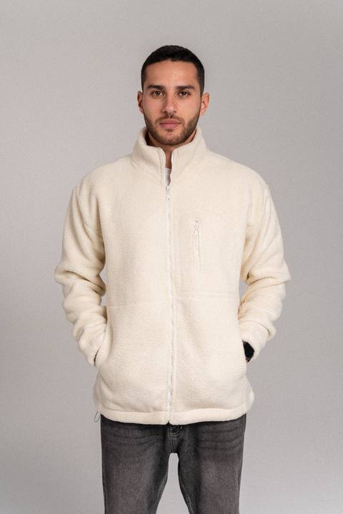 Act - Polar Fleece Jacket-Off White