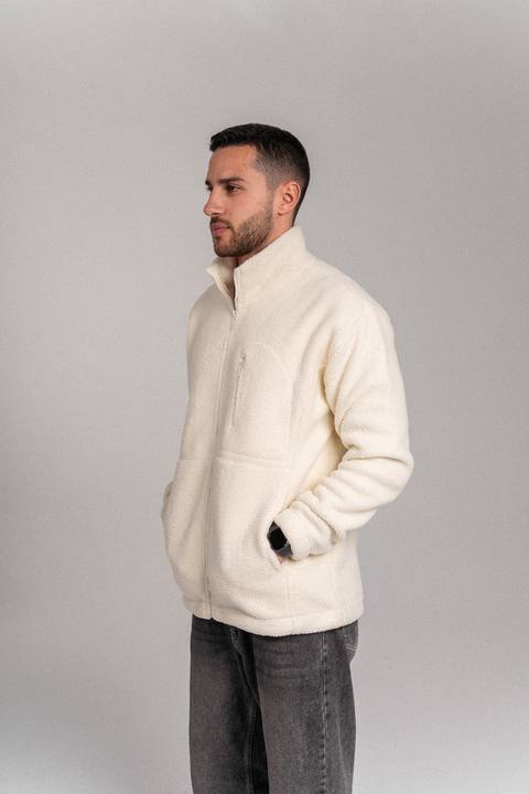 Act - Polar Fleece Jacket-Off White