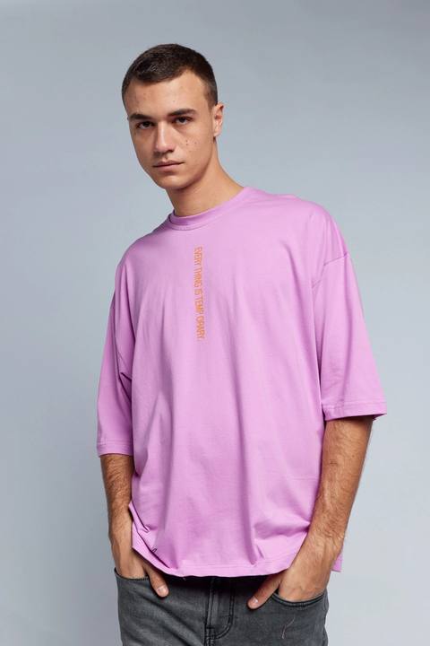 Everything is Temporary Oversized T-shirt - Lavender