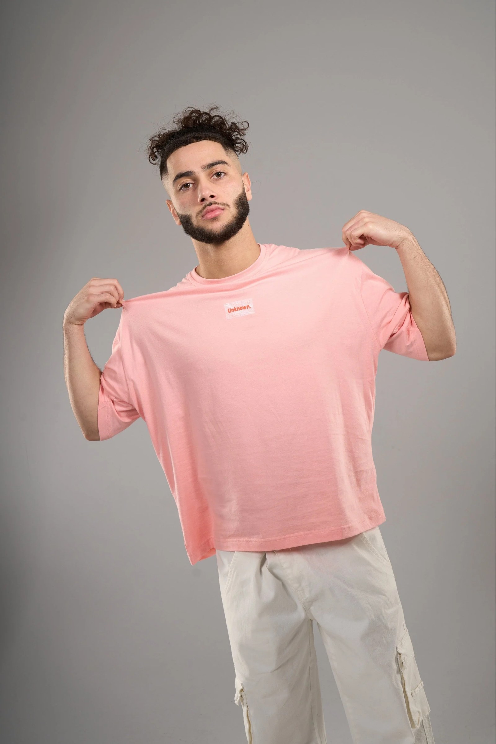 UnKnown Oversized Salmon Pink Tee