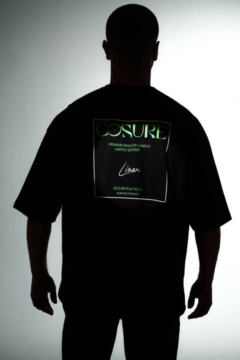Cosure Oversized Black Tee