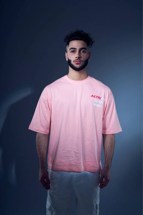 ACTIVate Your Mind Oversized Pink Tee