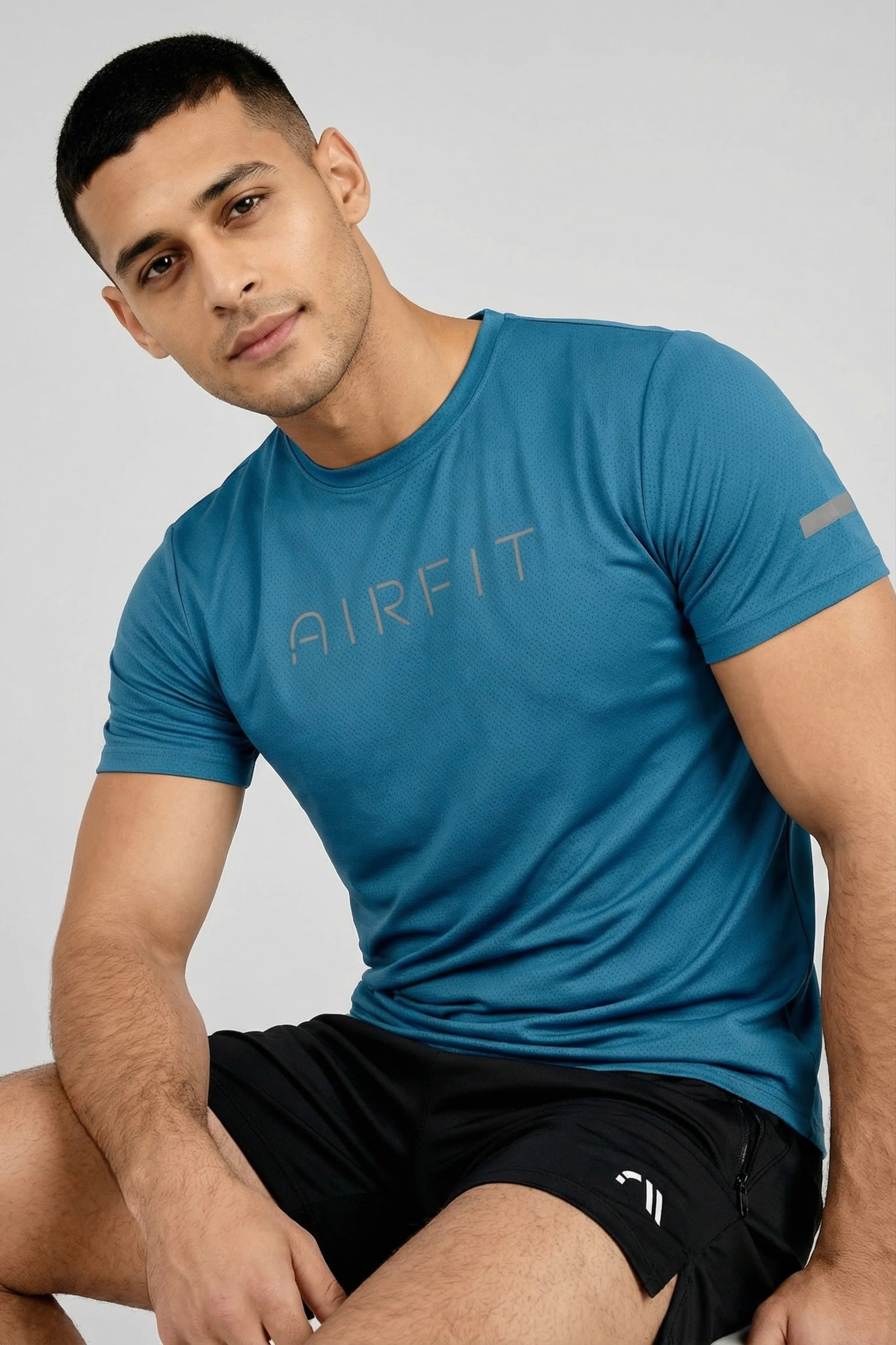 Airfit Glow Series: Green Luminous Stripe Tee