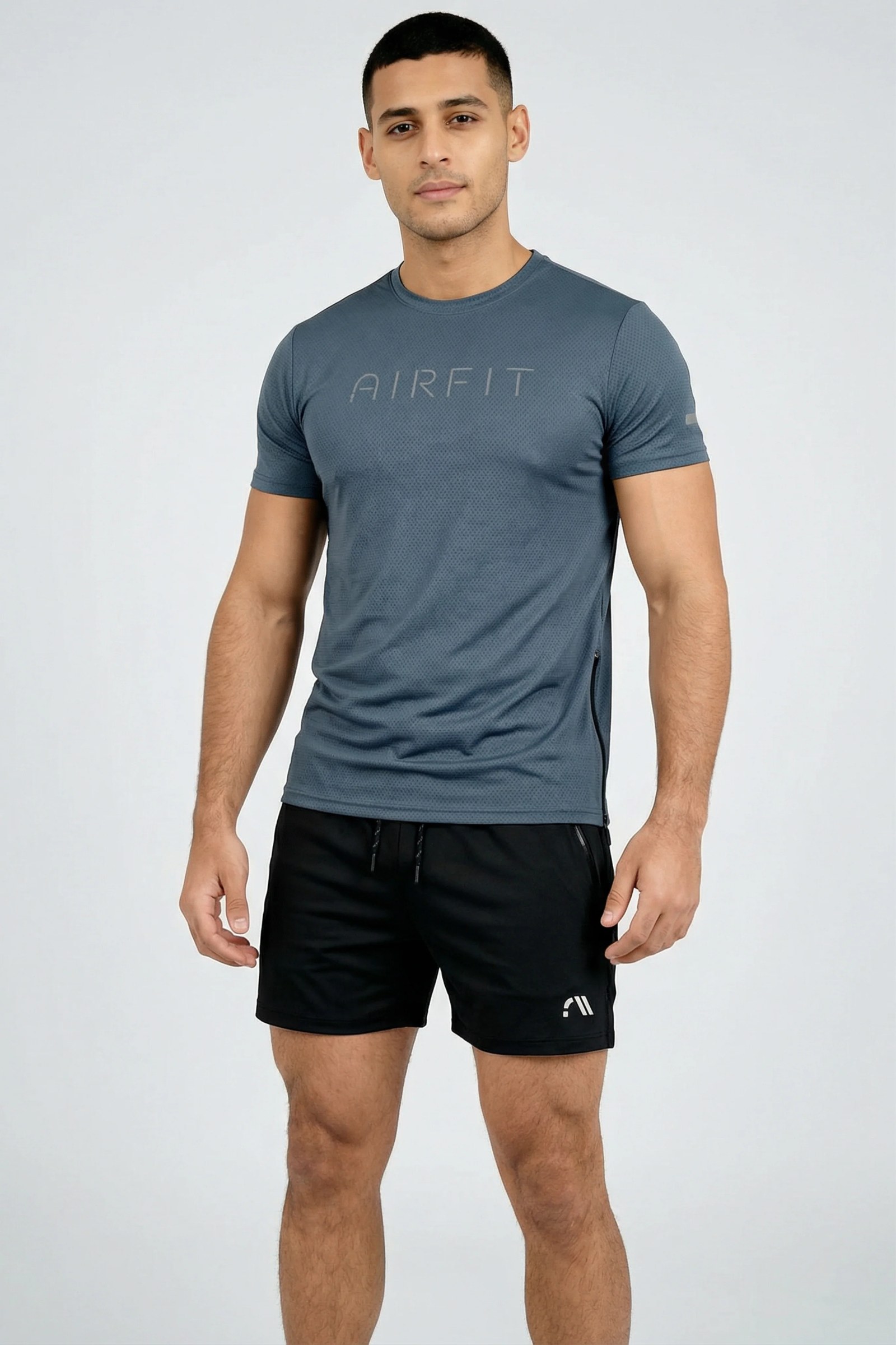 Airfit Glow Series: Teal Luminous Stripe Tee