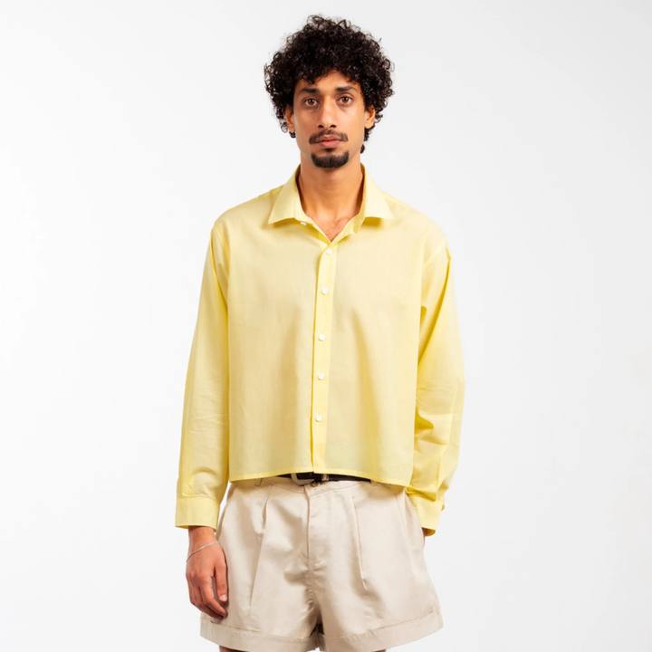 Boxy Shirt - Butter Yellow