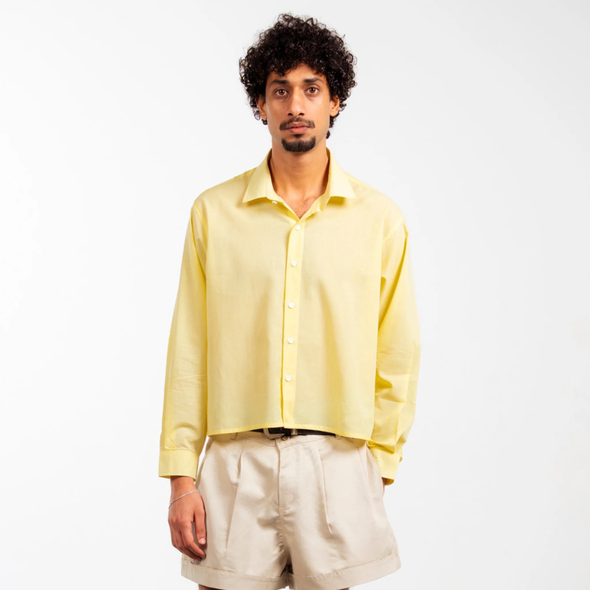Boxy Shirt - Butter Yellow