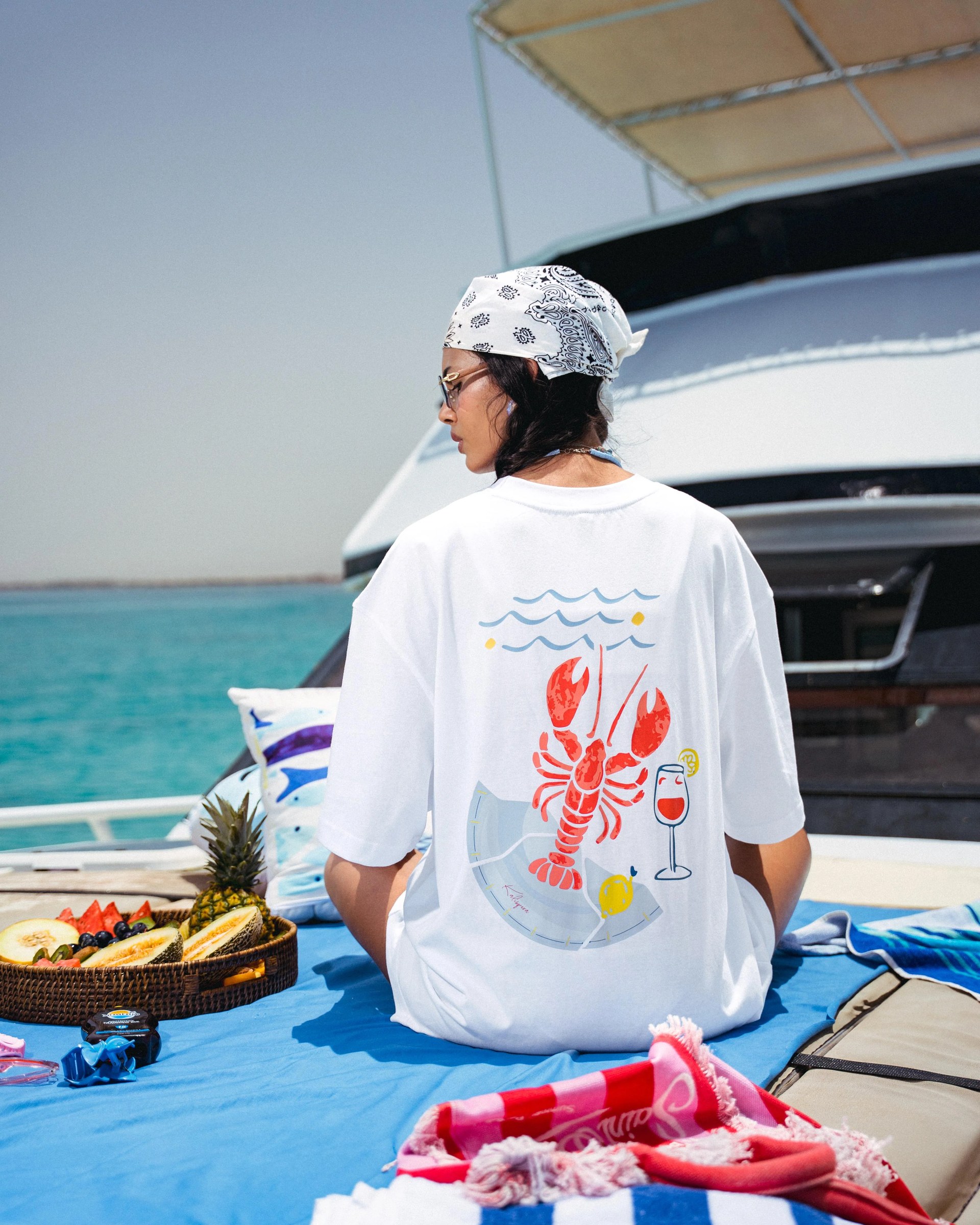 The White “Lobster O’Clock” Tee
