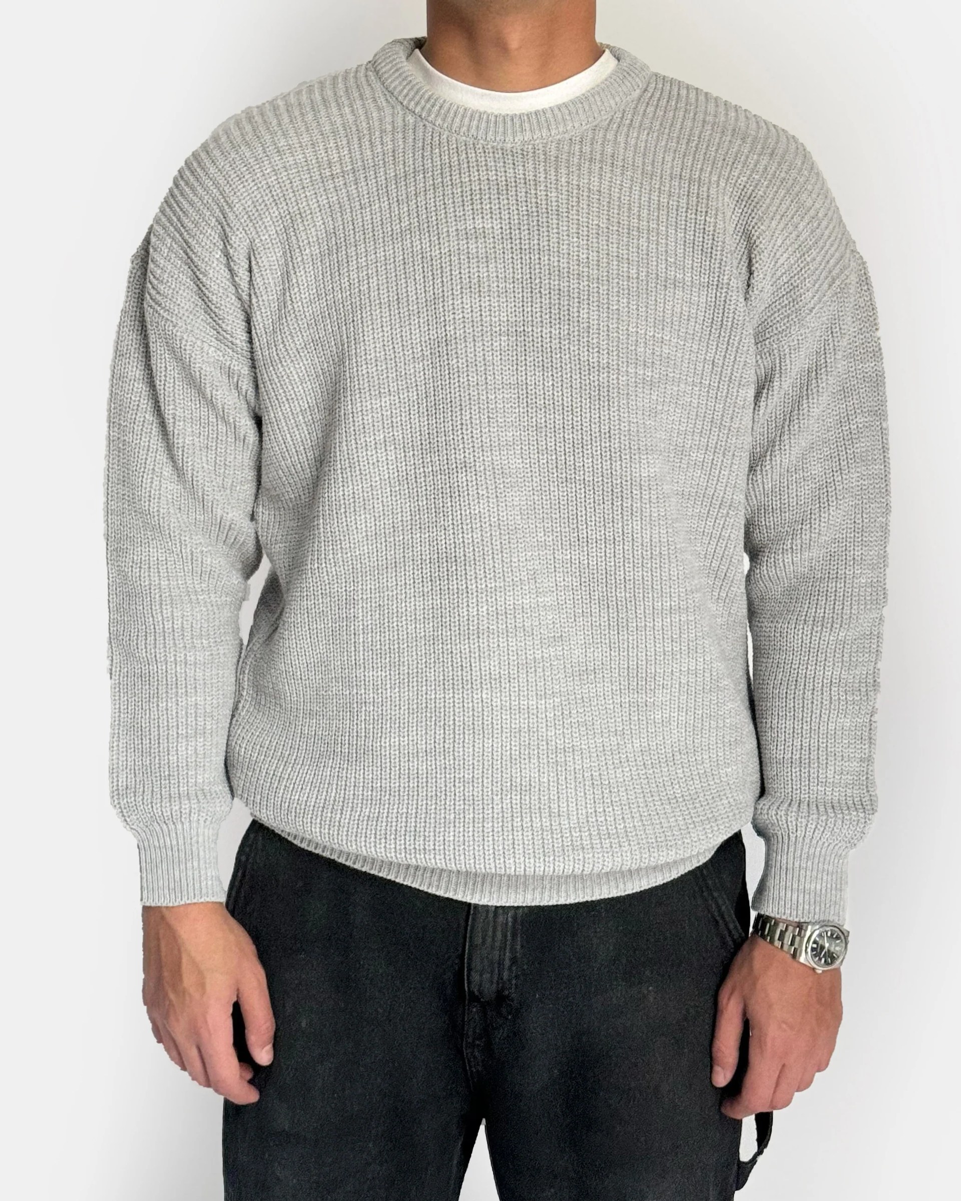 Grey Knitted Sweater