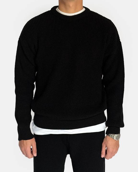 Black Knitted Sweater