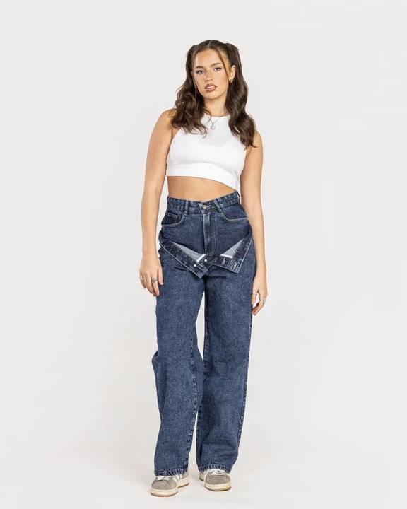 Double Waisted Denim Jeans