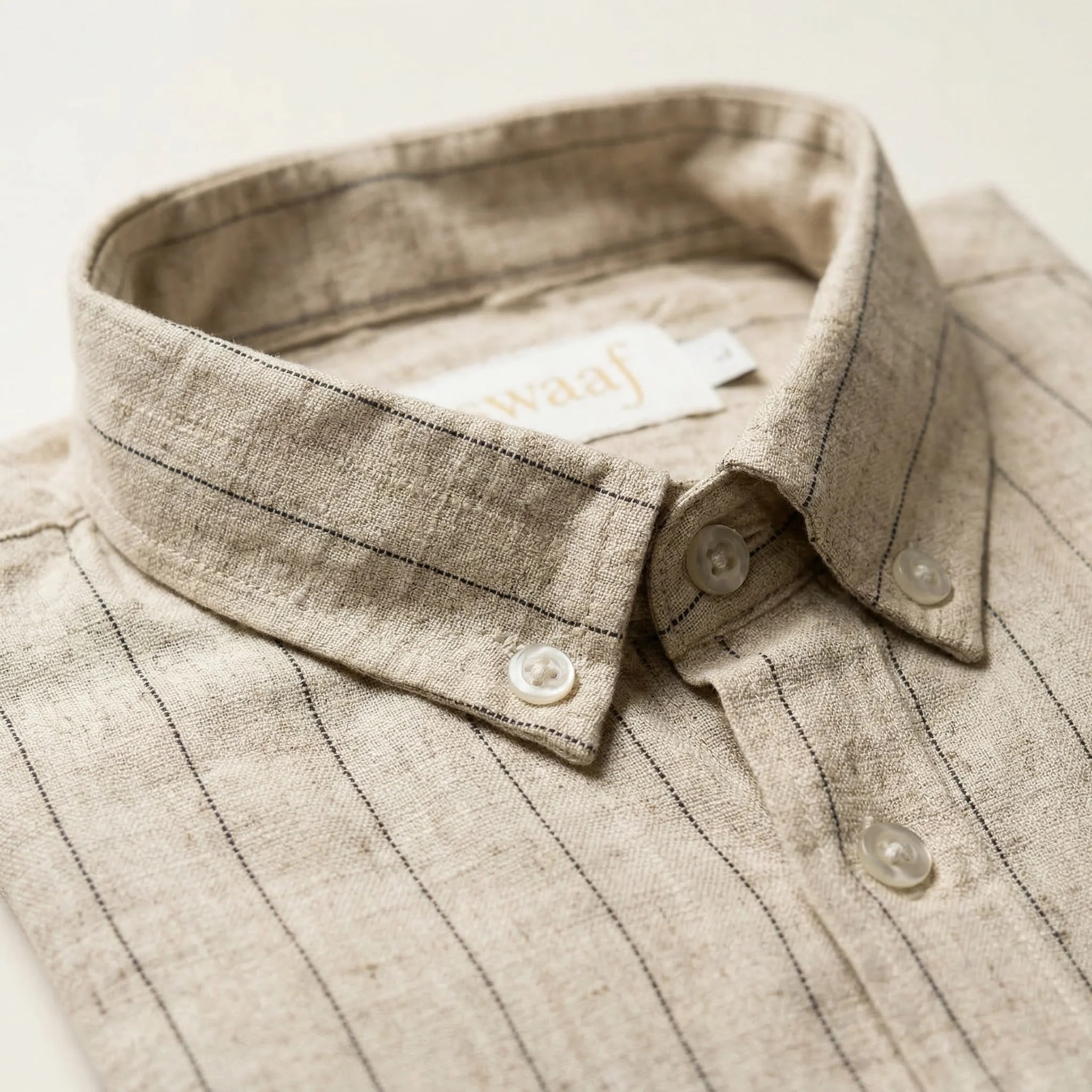 Beige Cotton Linen Shirt