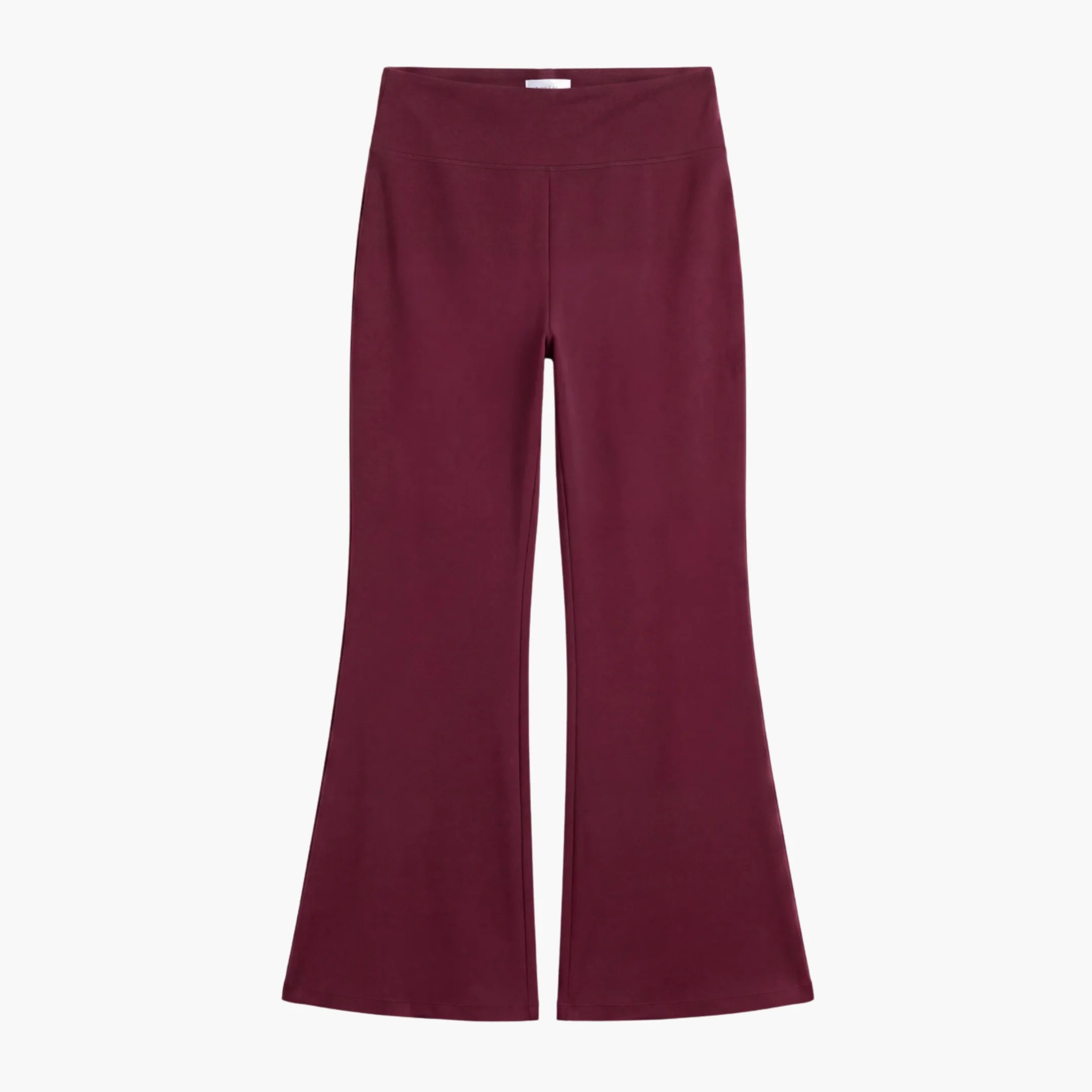 Flared Leggings - Burgundy