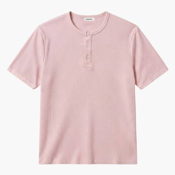 The Henley Tee - Rose