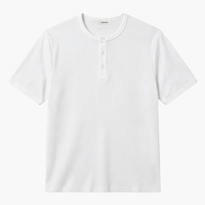 The Henley Tee - Blanco