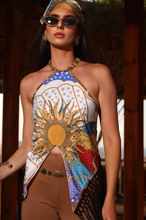 The Celestial Sun | Backless Top
