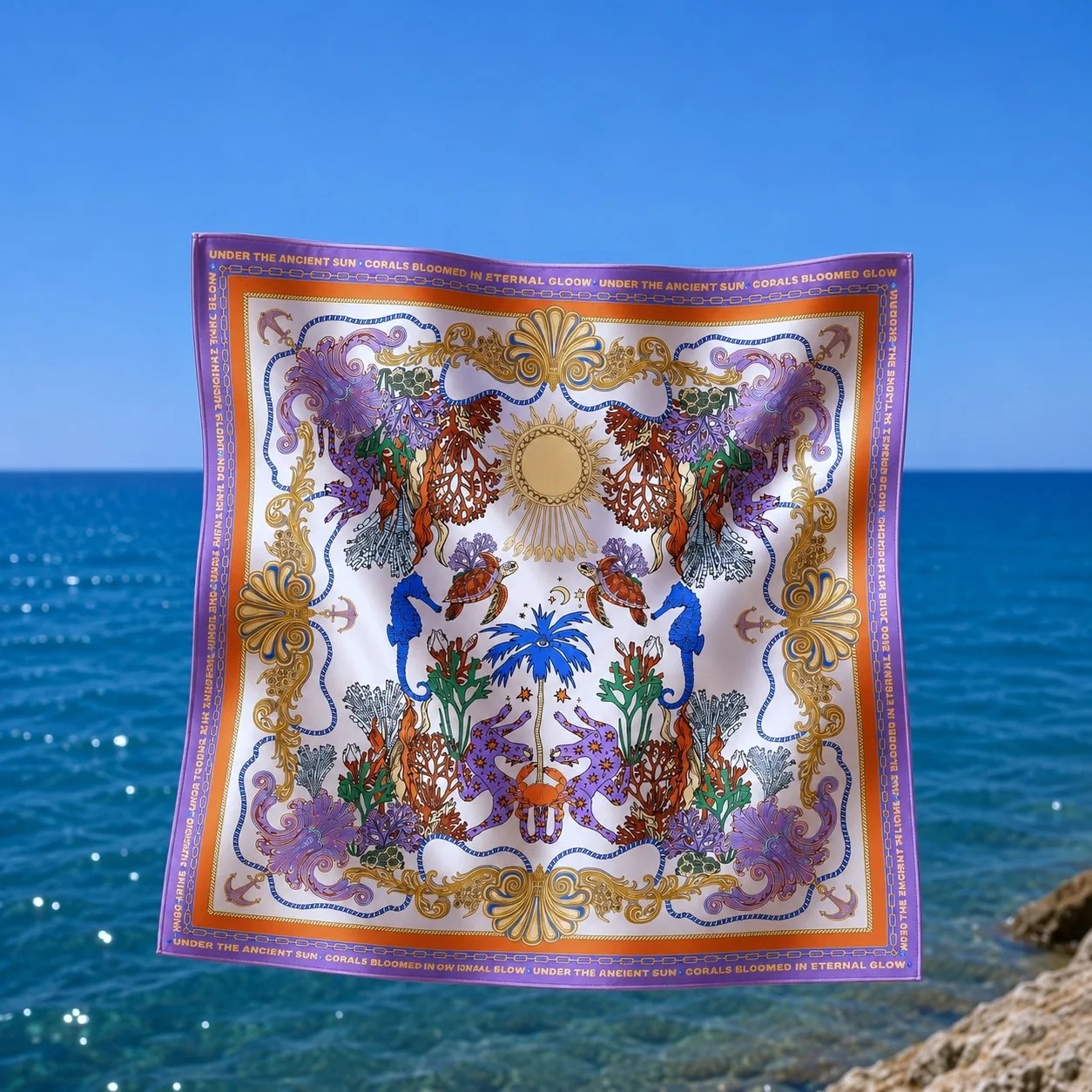 The Sunlit Reef | Mini Scarf