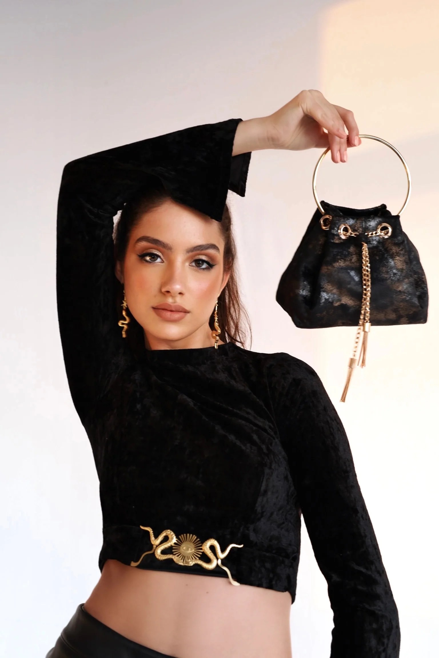 THE SOPDET UNIVERSE | Velvet Mini Bucket Bag