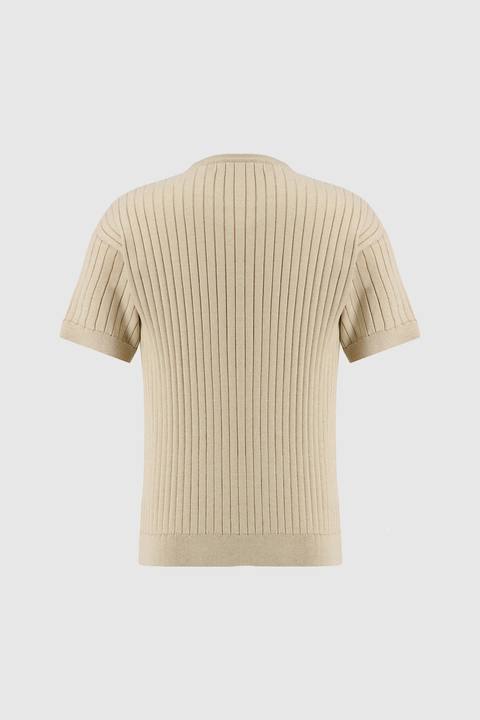 Knit Crewneck -Beige