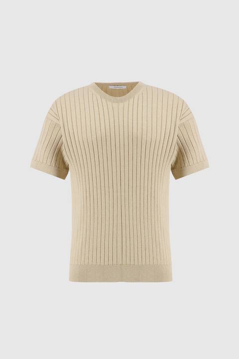 Knit Crewneck -Beige