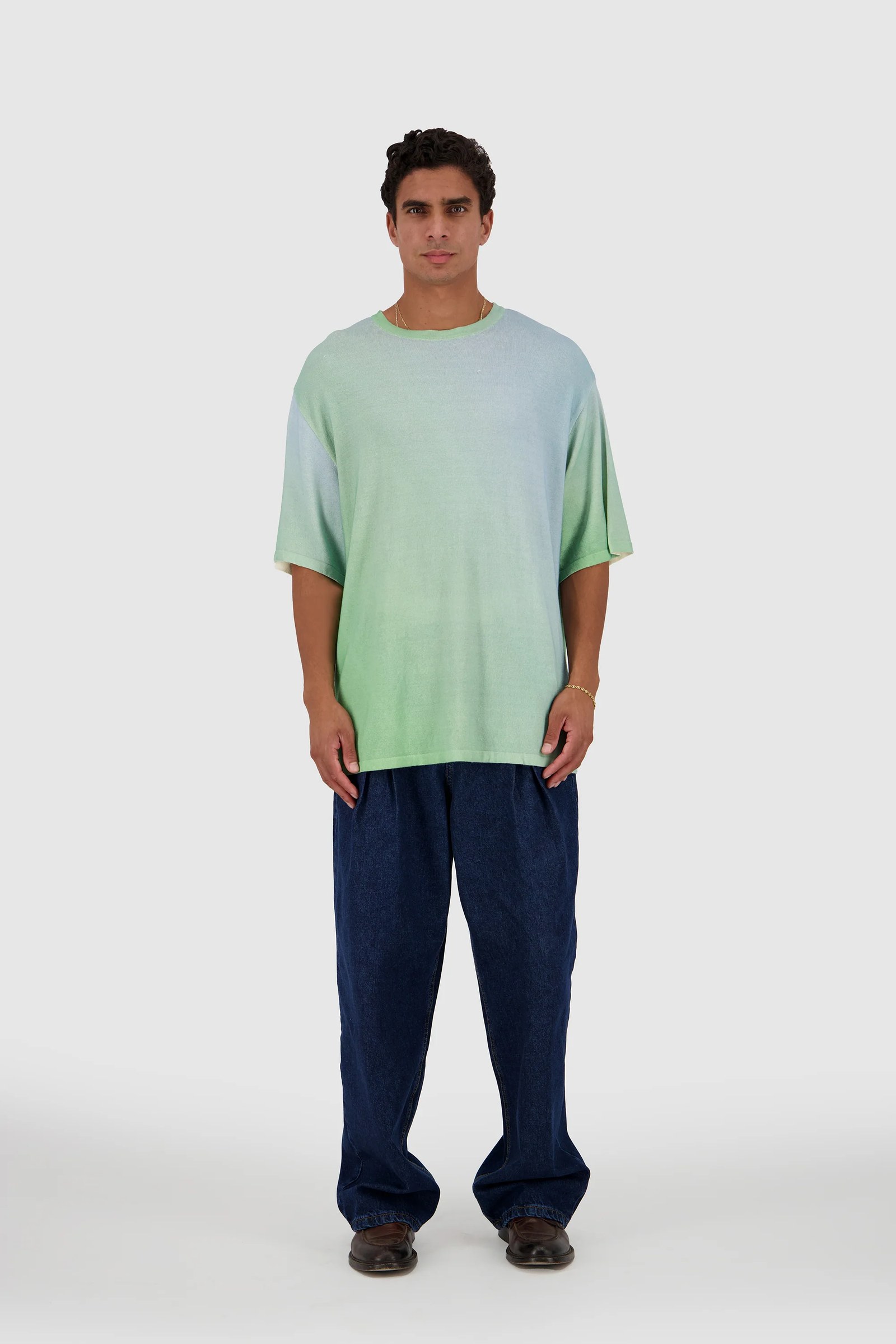 Ocean Tee -Print Green