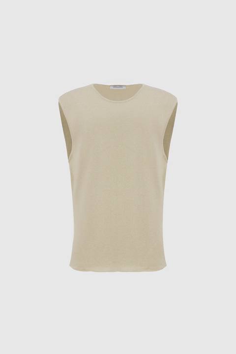 Knit Tank -Beige