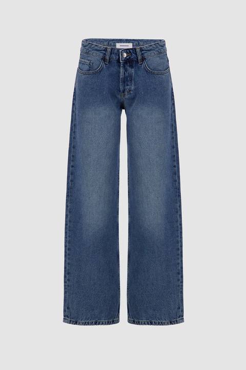 Straight Leg - Dirty Medium Blue