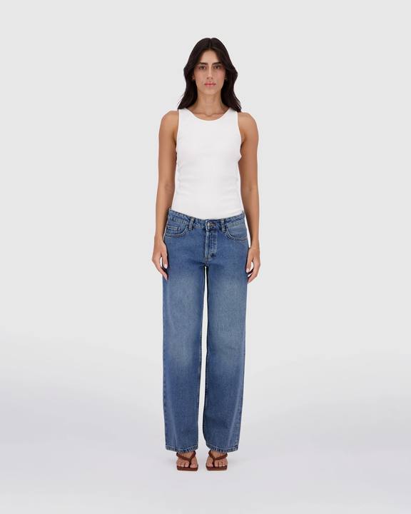 Straight Leg - Dirty Medium Blue