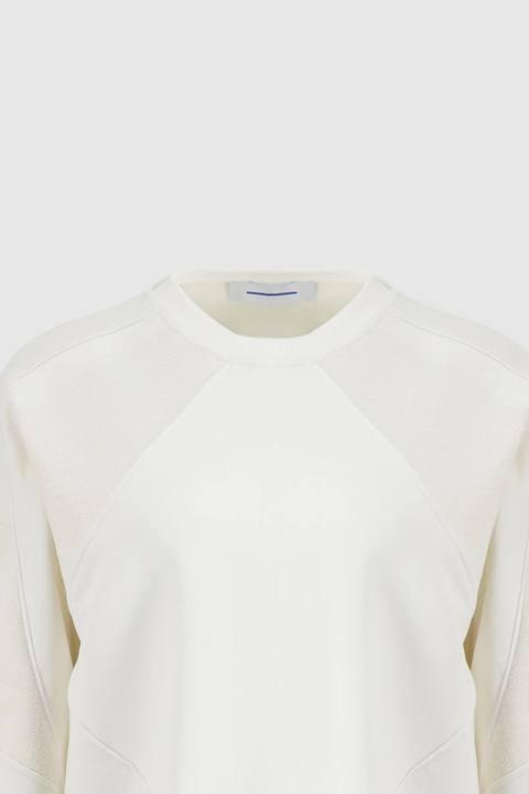 Paneled Sweatshirt - Beige