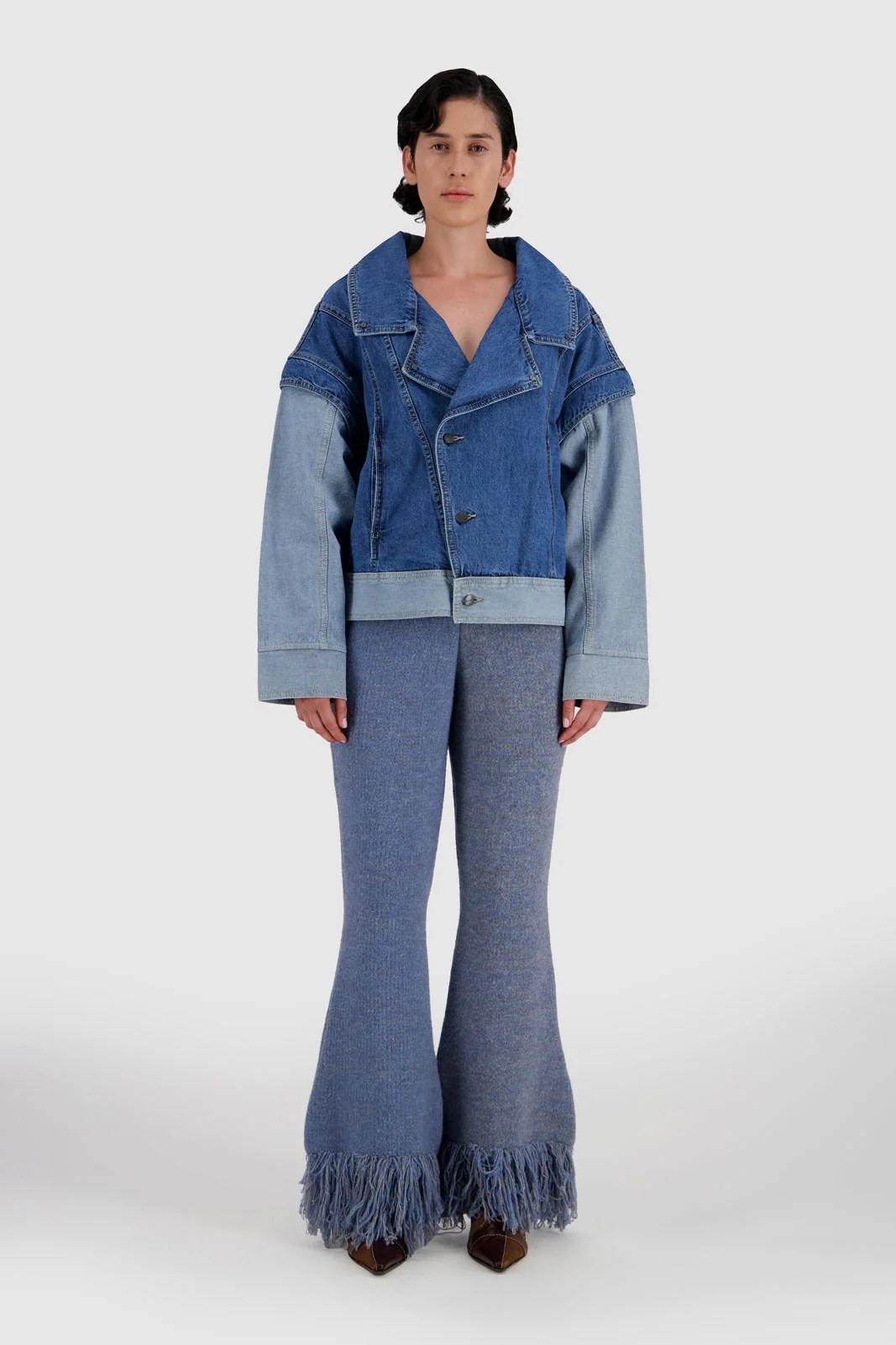 Fringed Pants Indigo