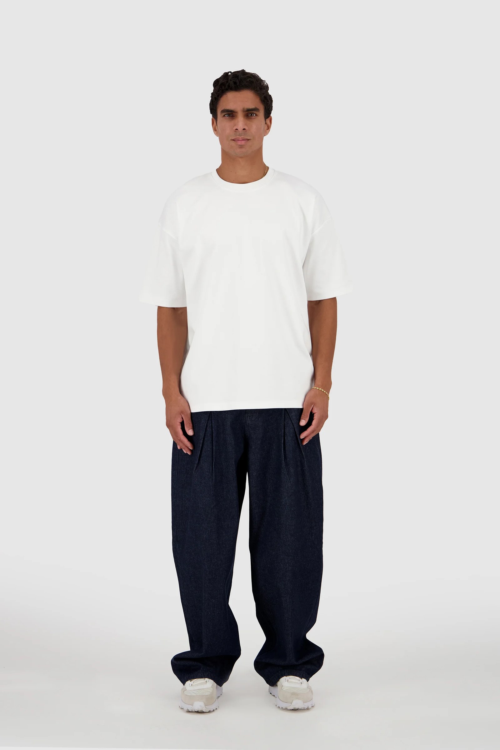 Denim Trousers Raw Navy