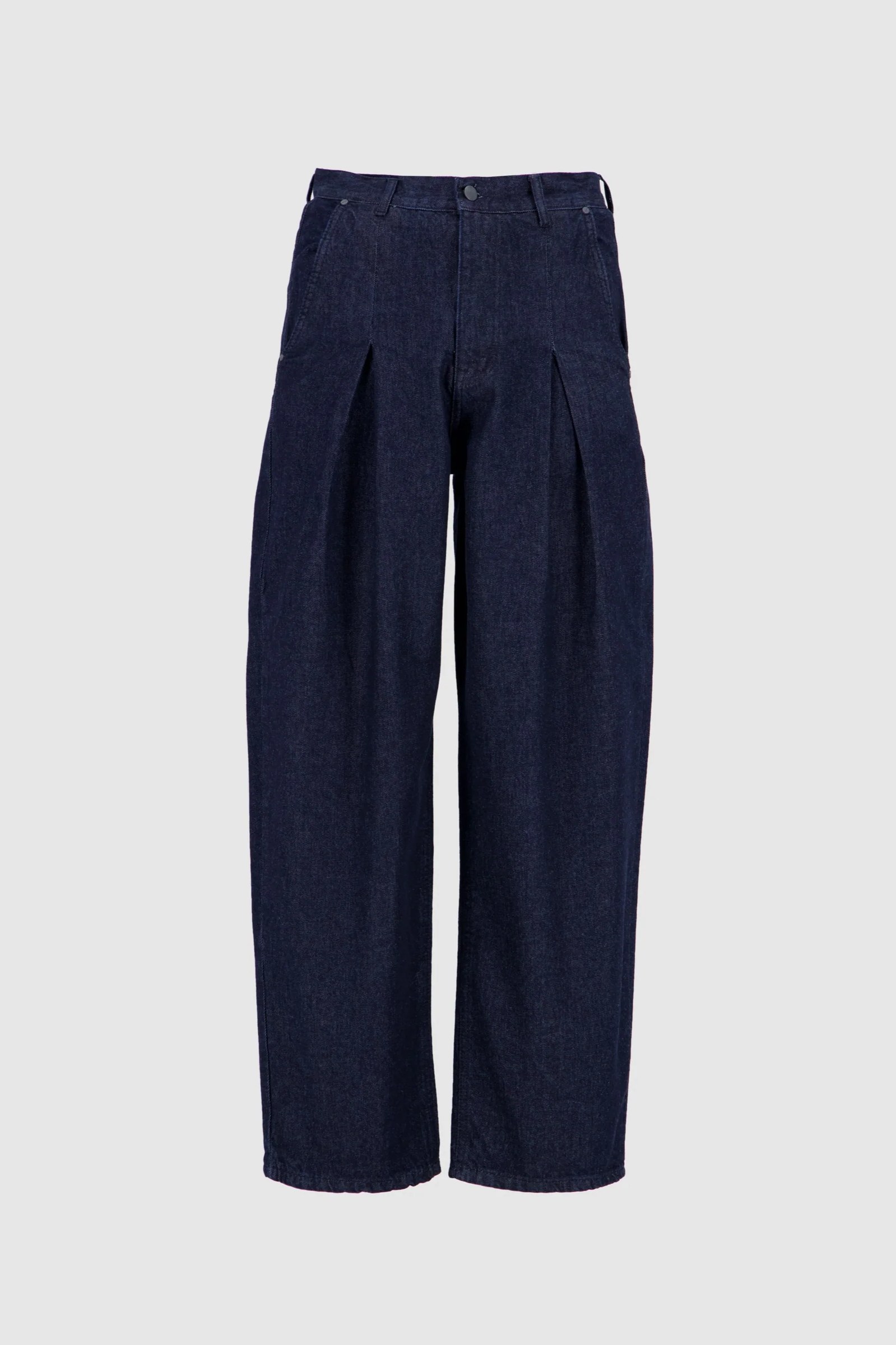 Denim Trousers Raw Navy