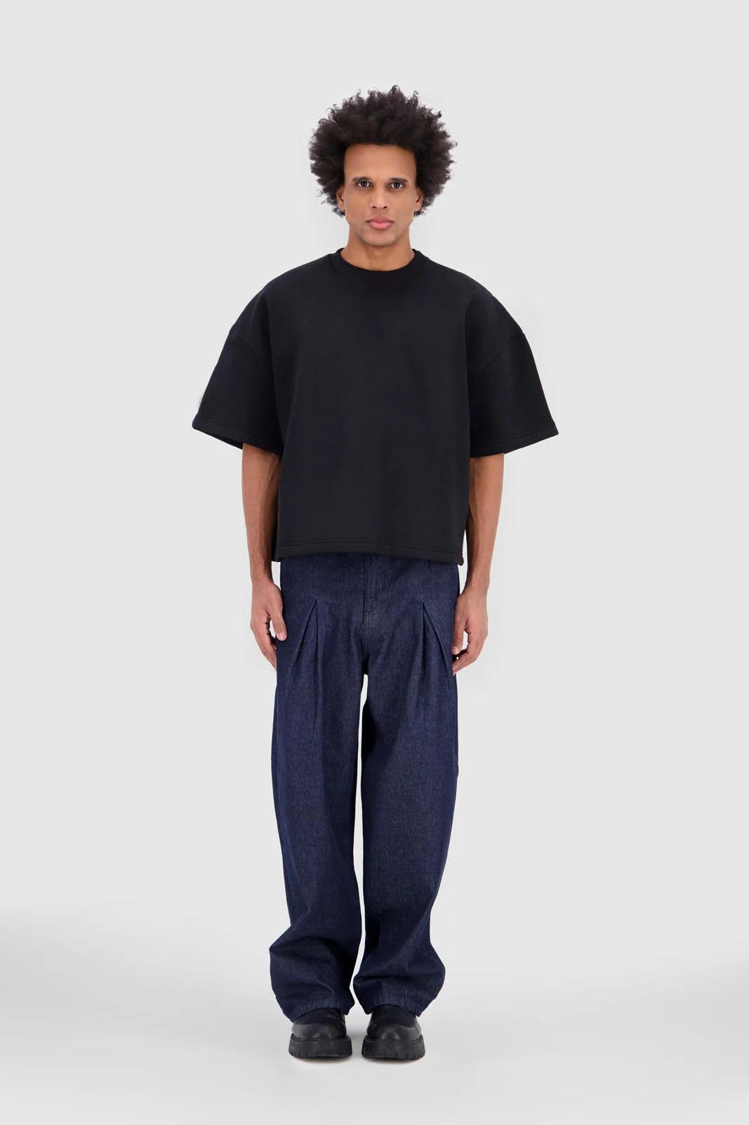 Drop Down Shoulder T-shirt Black