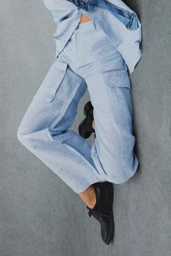 Linen Cargo Blue