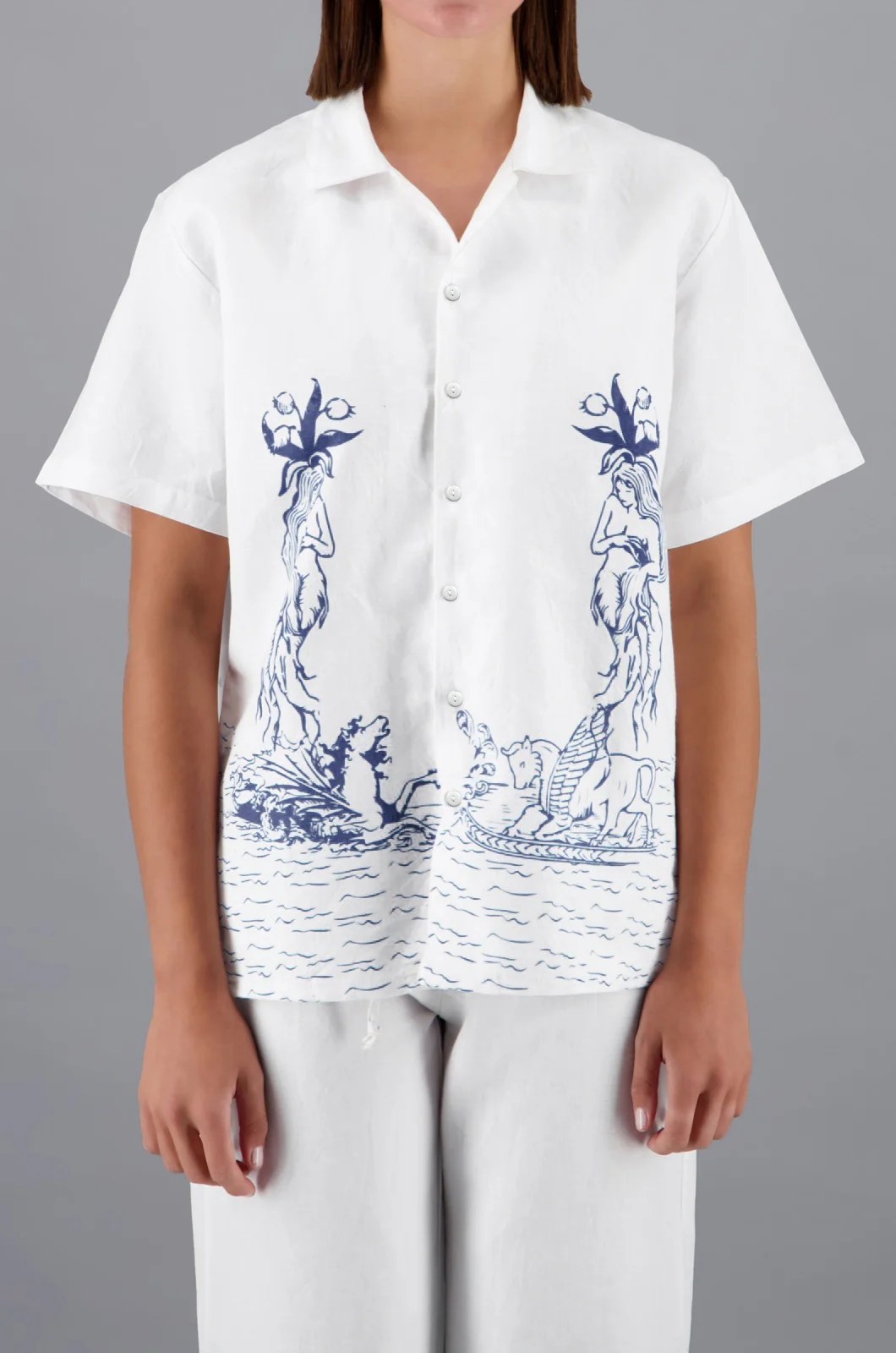 Shirt With Porcelain Print