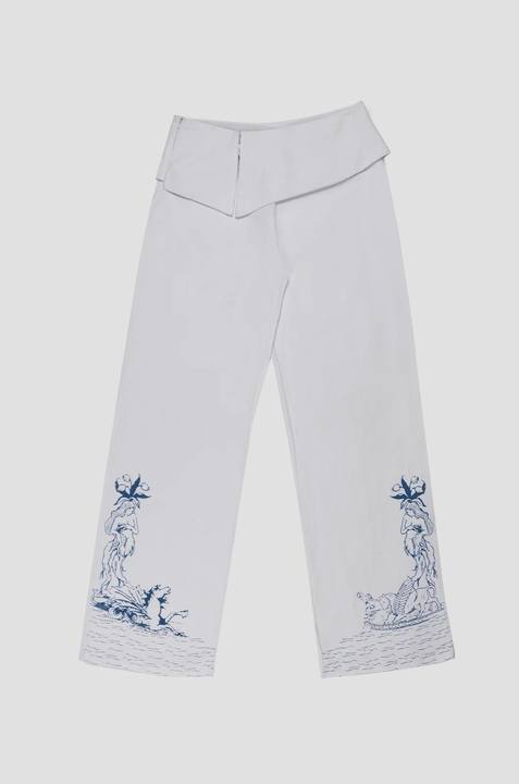 Pants With Porcelain Print