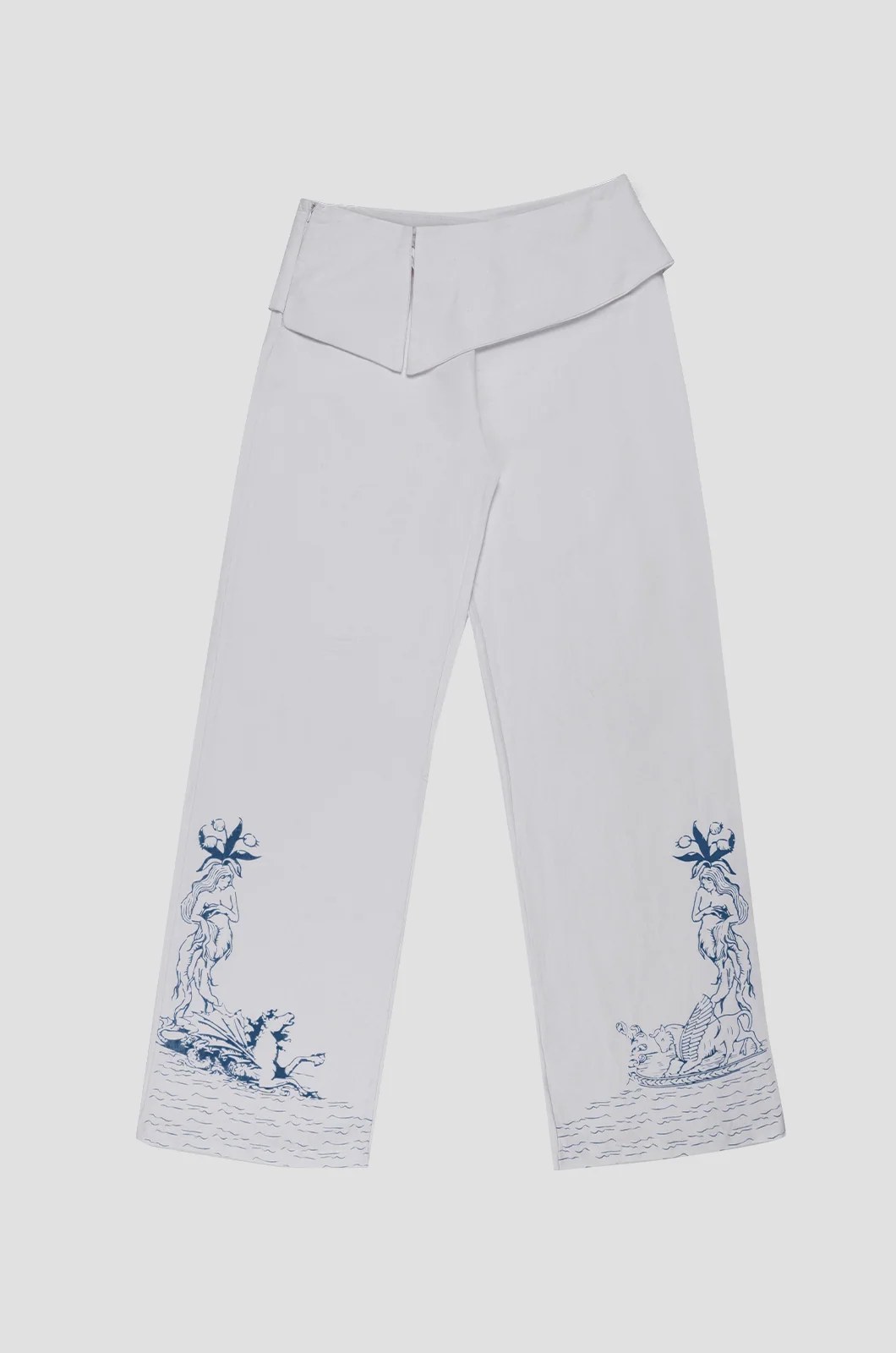 Pants With Porcelain Print