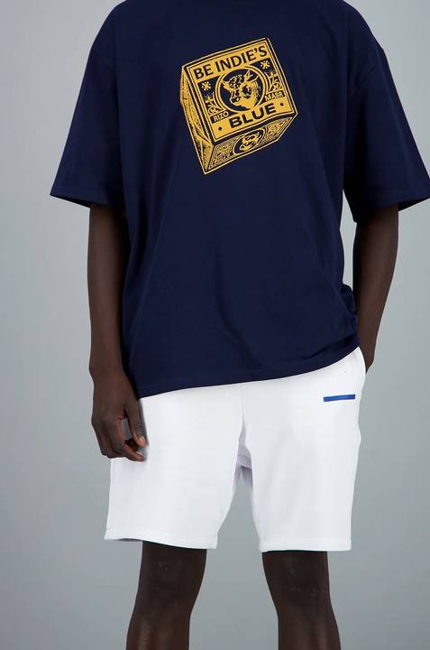 Butter T-Shirt Navy & Gym Shorts Off-White