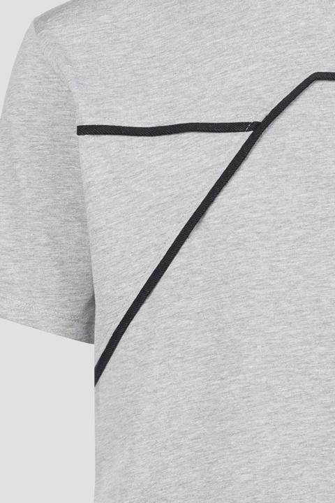 Fine Line Tee Grey & Gym Shorts Black