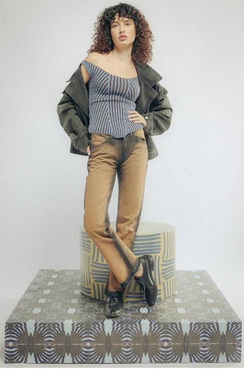 Bootcut Black& Brown