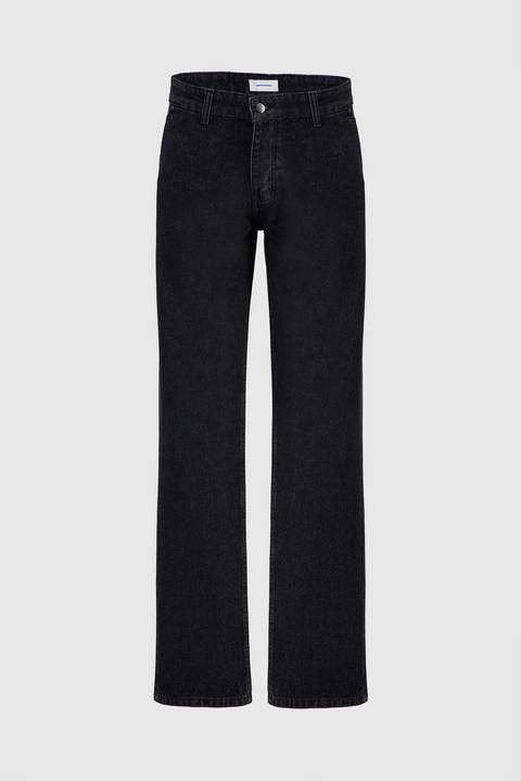 Men's Straight Leg Jeans -Black